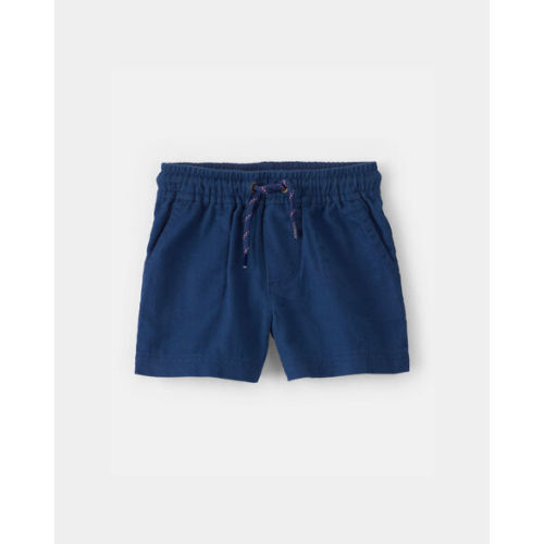 12M - Baby Boy Twill Shorts - Blue | Carter's