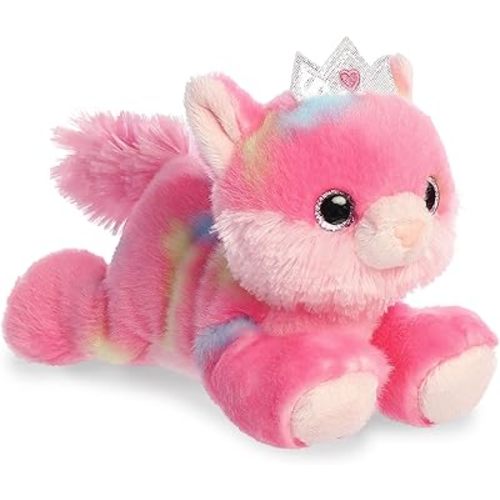 Aurora® Vibrant Bright Fancies™ Princess Frutti Kitty™ Stuffed Animal - Eye-Catching Fun - Delightful Cuddles - Pink 7 Inches
