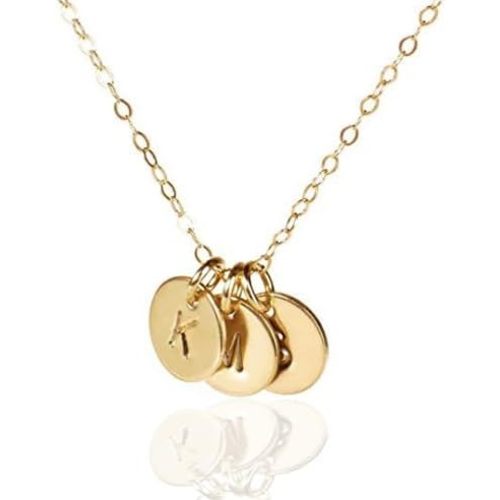 EFYTAL Initial Necklaces for Women, 14K Gold or 925 Sterling Silver Initial Necklace, Custom Necklace, Personalized Pendant