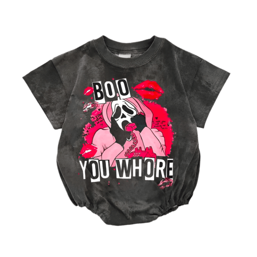 Baby Boo Print Romper