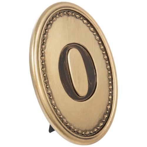 Gold Letter Oval Decor