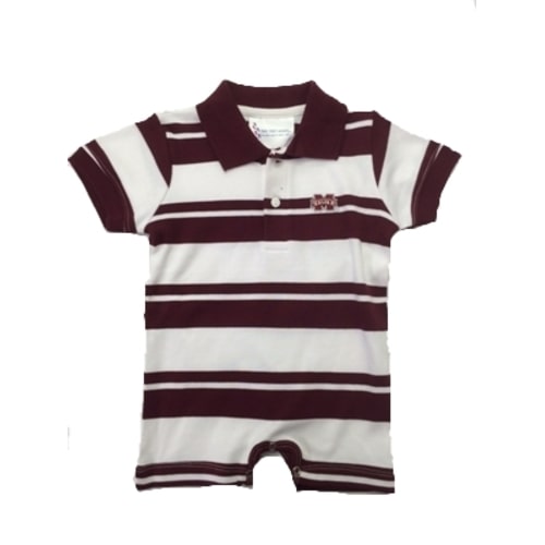 Mississippi State Infant Boy's Striped Rugby Romper · The Lodge Online