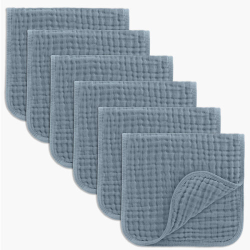 Muslin Burp Cloths - Pack of 6
