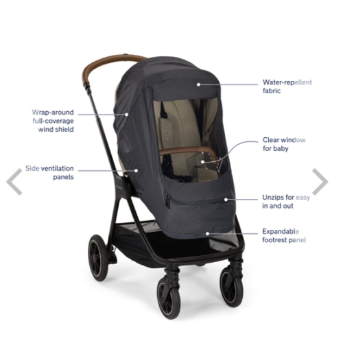 Nuna Stroller Rain & Wind Cover