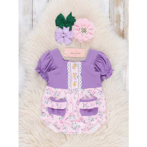 Delicate Floral Ruffle Bubble