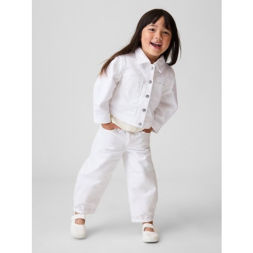 Baby & Toddler Eyelet-Hem Horseshoe Jeans