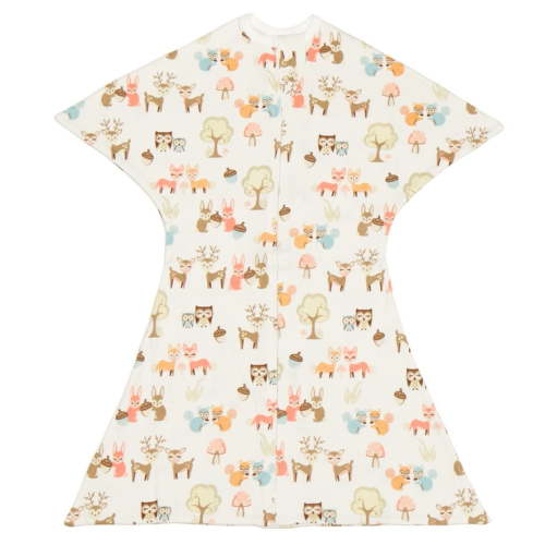 Sleeping Baby Infant Sleep Sack Zipadee-Zip Swaddle Transition, 3-6 Months, Woodlands