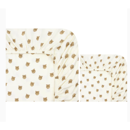 Teddy Crib Sheet + Changing Pad Cover Pack