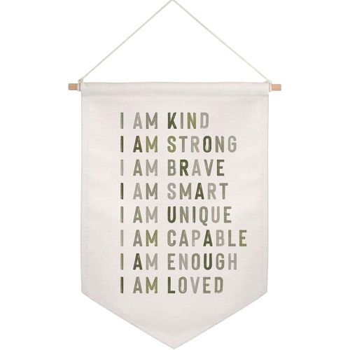 Inspirational Quotes For Kids Wall Hanging Flag Positive Affirmations Banner Nautical Nursery Decor Boy Child Educational Posters Pennant Flag for Nursery Bedroom