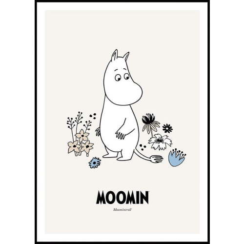Moomin - Moomintroll Poster Wall Art, Modern Wall Decor For Living Room Bedroom, 24x36 UNFRAMED