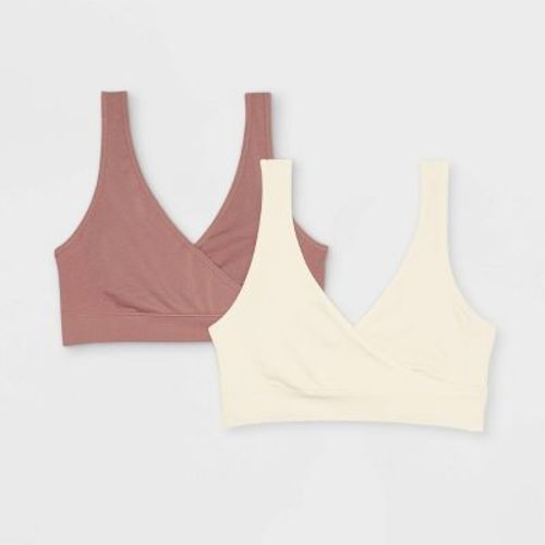 Women's Nursing 2pk Pull Over Seamless Sleep Bra - Auden™