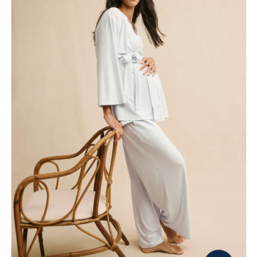 LAKE | Women | DreamModal Pajamas | Fog Maternity Kimono Bundle
