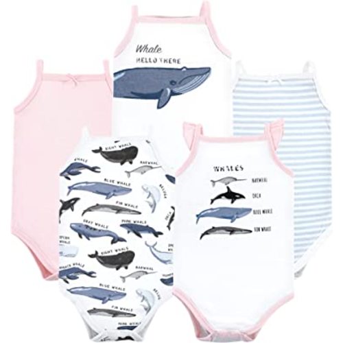 Hudson Baby Unisex Baby Cotton Sleeveless Bodysuits