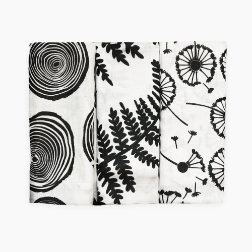 Etta Loves Sensory Muslin 3-pack - Plant