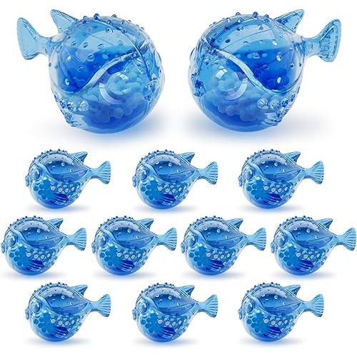 Humidifier Cleaning Fish: 12 Packs Humidifier Tank Cleaner Ball Compatible with Most Humidifiers, Purifier Water, Prevents Hard Water Build-Up, Filters Mineral Deposits, Remove Odor