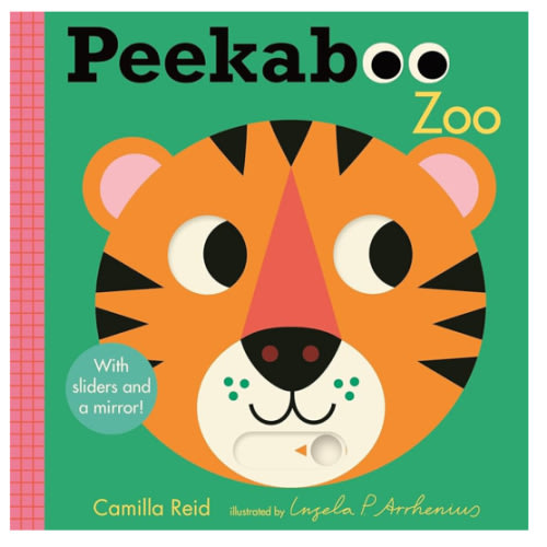 Peekaboo: Zoo: (An Interactive Board Book for Babies & Toddlers with Mirror & Sliders to Push, Pull, or Turn. Cute Zoo Animal Artwork Includes a Rhino, Hippo, Camel, & More.)