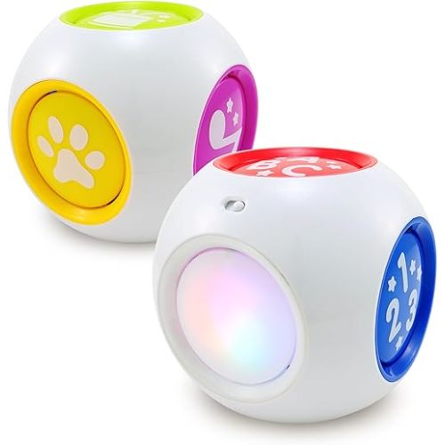 BEST LEARNING Learning Cube - Talking Educational Activity Cube with Sleep Mode - Teaches 10 Nursery Rhymes, ABC, 123, Colors & 15 Animal Sounds - First Birthday Gift Boys & Girls 6 Months-3 Years