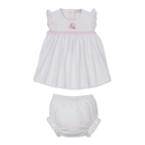 SCE Victorian Roses White Hand Smocked Dress Set