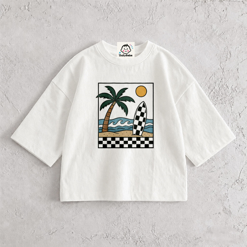 Baby & Kids Beach Day Checkerboard T-Shirt