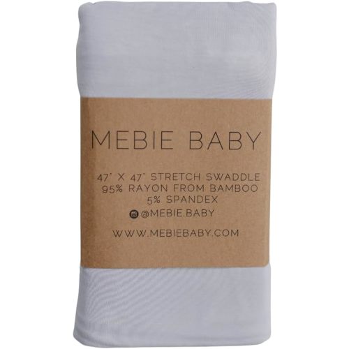 Mebie Baby Stone Stretch Swaddle, Modern and Neutral Swaddle Blanket for Baby Girl or Boy, Soft Baby Blankets, Newborn Swaddle Blanket, 0-3 Month, Comfy Wrap, Baby Essentials & Gifts (47" x 47")