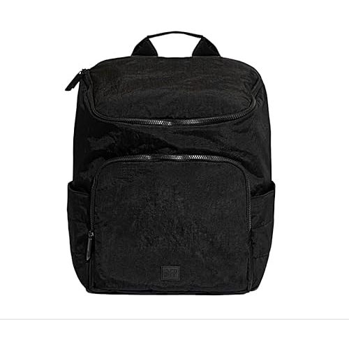 Freshly Picked Zurich Backpack Diaper Bag, Crushed Nylon, Black