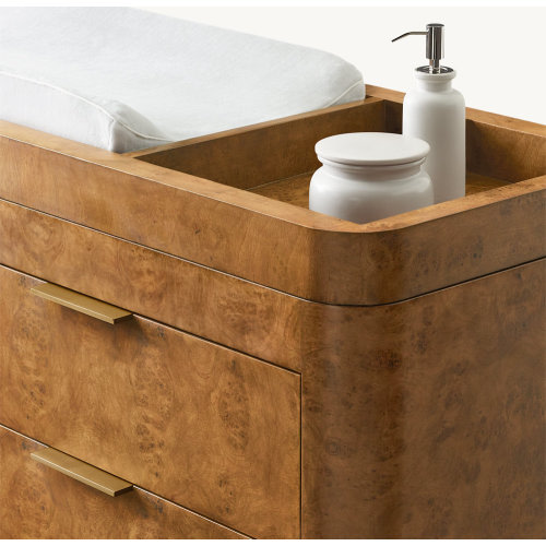 Bardot Burl Dresser & Topper Set | RH Baby & Child