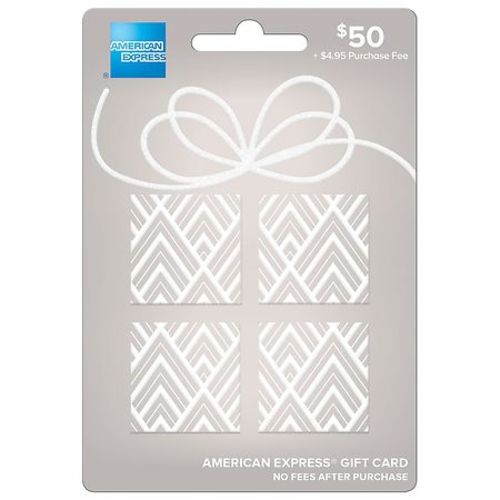 American Express Gift Card $50 Soft Metals Silver