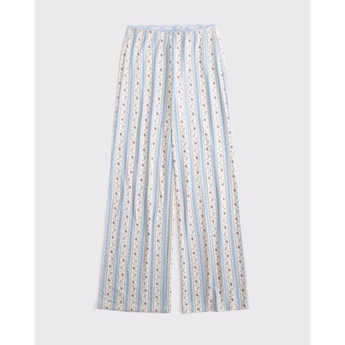 Lace-Trim Waist Sleep Pant