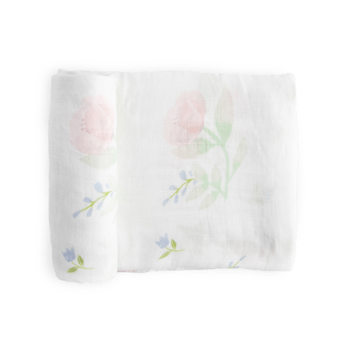 Deluxe Muslin Swaddle Blanket - Pink Peony