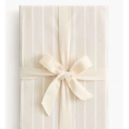 COTTON PERCALE FITTED CRIB SHEET