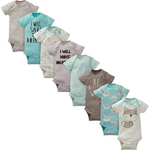 Gerber baby-boys 8-pack Short Sleeve Onesies Bodysuits