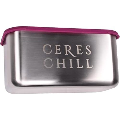 CERES CHILL The Milkstache Luxe Reusable Breastmilk Freezer Storage Container - 1/2 Ounce Cubes fit Any Baby Bottle, Freezing Pumped Milk has Never Been Easier (Stainless Steel), 1 Count