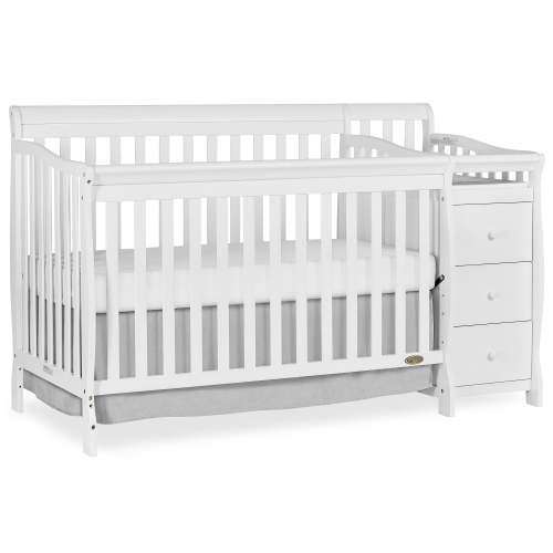 Dream On Me 5 in 1 Brody Convertible Crib With Changer in White