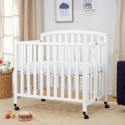 DaVinci Dylan Folding Portable 3-in-1 Mini Crib and Twin Bed - Black