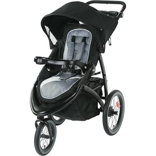 Graco FastAction Jogger LX Stroller - Drive, Convenient One-Hand Fold, ICS Compatible, Ideal for Parents on the Go