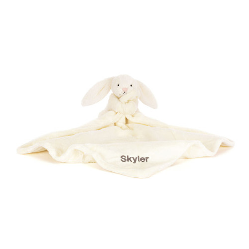 Personalized Bashful Cream Bunny Soother