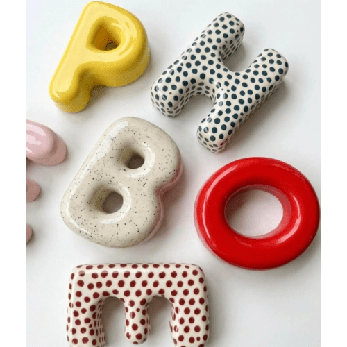 Personalized Name Sign - Ceramic Bubble Letter