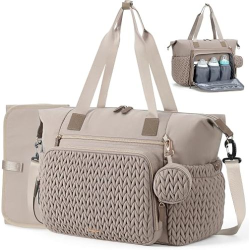Diaper Bag Tote, Large Baby Hospital Bag for Labor Delivery Mom