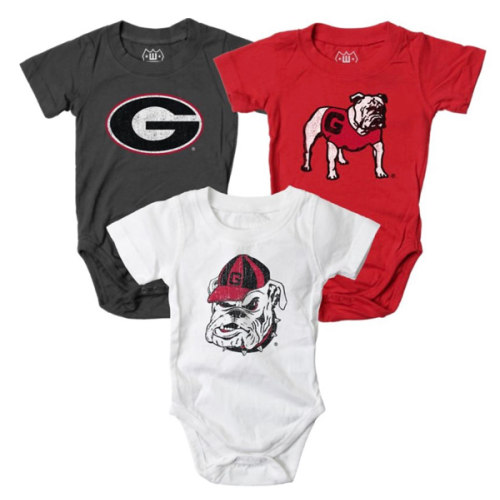 University of Georgia Infant Bodysuit 3-Pack