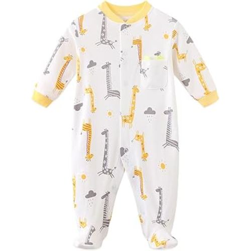 Infant Baby Girl Boy Onesie Cotton Newborn Outfit Bodysuit Jumpsuit Long Sleeve Romper