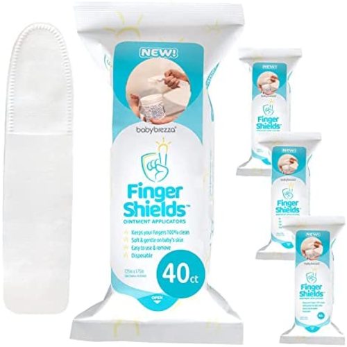 Baby Brezza Finger Shields – Disposable Diaper Rash Cream Applicator – Ointment Applicator Keeps Fingers and Nails Clean – Perfect for Travel, 160 Count Value Pack