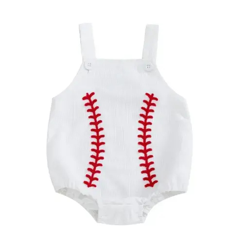 BASEBALL Romper - Hazel & Bo