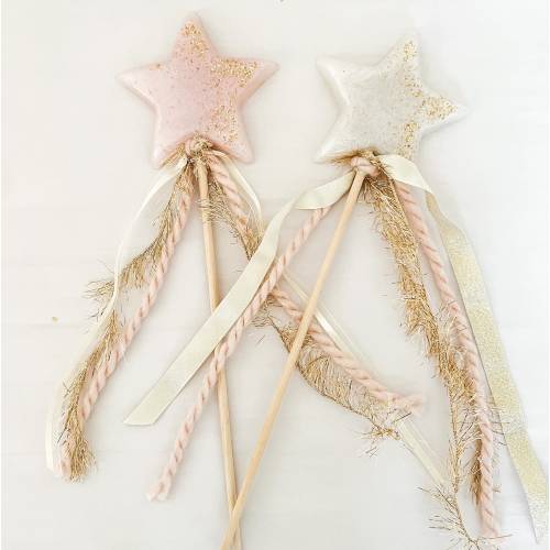 Resin Star Fairy Wand: Handmade, Non-Toxic