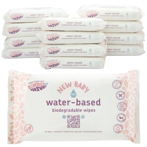 Jackson Reece Kinder by Nature Water-Based Baby Wipes - 56 Count (Case of 12 packs)