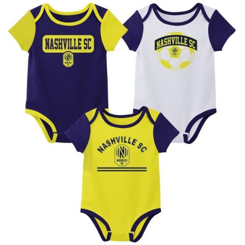 MLS Nashville SC Infant Boys' 3pk Bodysuit