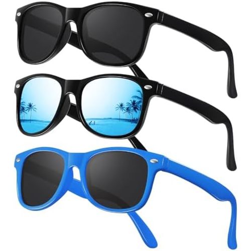 JASPIN Polarized Kids Sunglasses Toddler Baby Glasses for Girls Boy Age 3-9