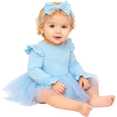 Magic Park 0-18M Infant Bodysuit Dress Baby Girl Tulle Dress