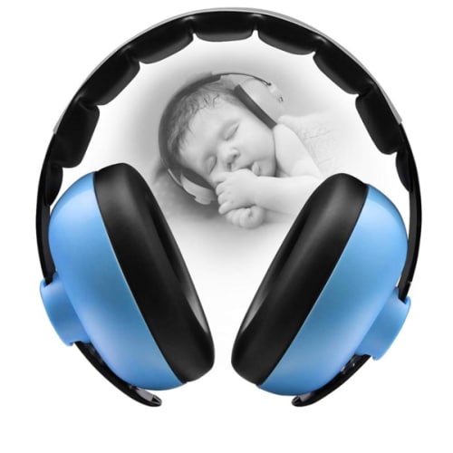 Baby Ear Protection Noise Cancelling Headphones for Babies for 3 Months to 3 Years (Blue)