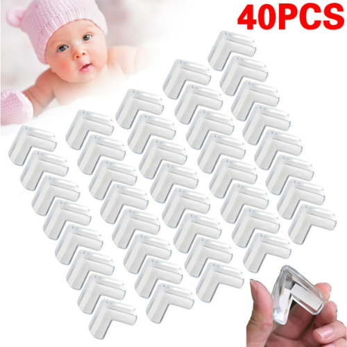 Safety Corner Protectors Guards, 1/4/8/20/32/40Pcs Baby Proofing Safety Corner Clear Furniture Table Corner Protection, Kids Soft Table Corner Protectors for Child for Furniture Against Sharp Corners