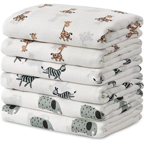 GLLQUEN BABY Receiving Blankets Muslin Swaddle Blanket for Newborn Girl Boy